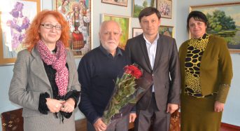Міський голова привітав Заслуженого художника України Степана Куцого з ювілеєм