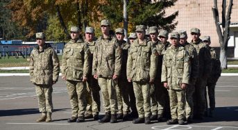 Урочистості у військовій частині А2399 в селі Дівички до Дня захисника України