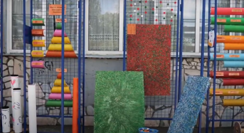 У Переяславській школі демонстрували екологічні арт-інсталяції