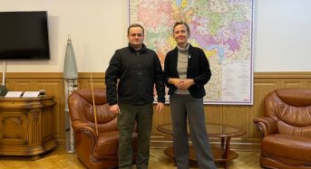 Голова Київської ОВА Олексій Кулеба зустрівся з Надзвичайним і Повноважним Послом Німеччини в Україні Анкою Фельдгузен.