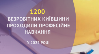 1200 безробітних Київщини проходили професійне навчання у 2022 році
