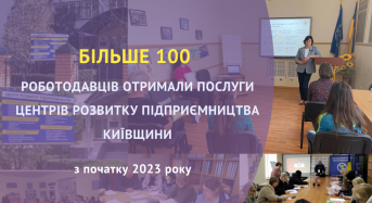 Більше 100 роботодавців отримали послуги Центрів розвитку підприємництва Київщини