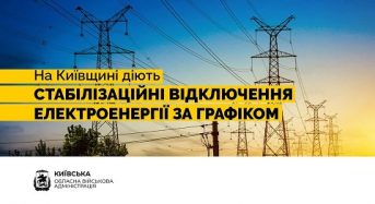17 травня на Київщині діятимуть обмеження в енергопостачанні