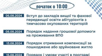 Стартують правопросвітницькі онлайн-заходи для підвищення обізнаності ВПО