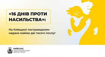 «16 днів проти насильства»: На Київщині постраждалим надано майже дві тисячі послуг