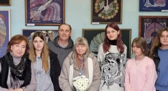 Заслужена художниця України Тамара Гордова зустрілася із учнями Переяславської художньої школи ім. Петра Холодного