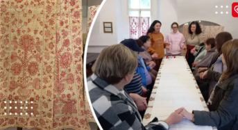 У Переяславі дружини та матері полеглих Героїв вишивають «Рушник зцілення» за старовинними мотивами