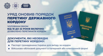 Роз’яснення МВС щодо виїзду за кордон чоловіків віком 18-22 років включно