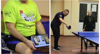 У Переяславі чоловіки літнього віку займаються настільним тенісом: клуб “Шалена кулька” відзначив 10-річчя