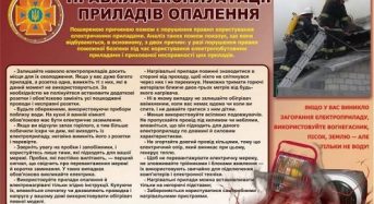 Нагадування щодо правил пожежної безпеки в побуті