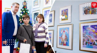 Вихованці Переяславської художньої школи презентували різдвяну виставку та отримали подарунки