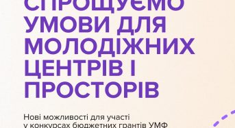 Спрощено умови отримання грантів для молодіжних центрів і просторів