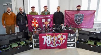 Передали чергову партію безпілотних роботизованих систем для 78-ї окремої десантно-штурмової бригади –  Микола Калашник