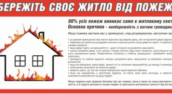 Бережіть своє житло від пожеж!