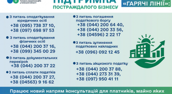Бізнес постраждав від війни? Податкова служба Київщини зібрала важливу інформацію про механізми податкової підтримки